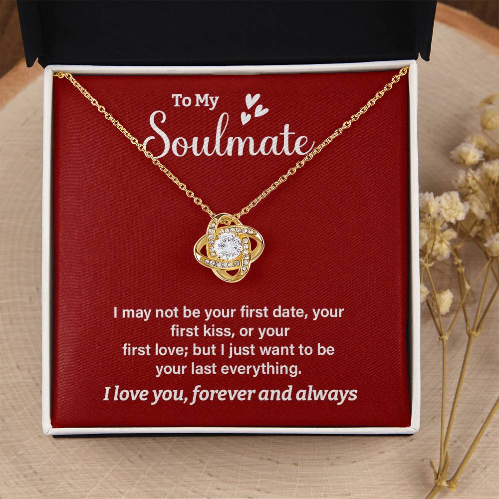 Soulmate Necklace Gift for Her – Romantic Message Box