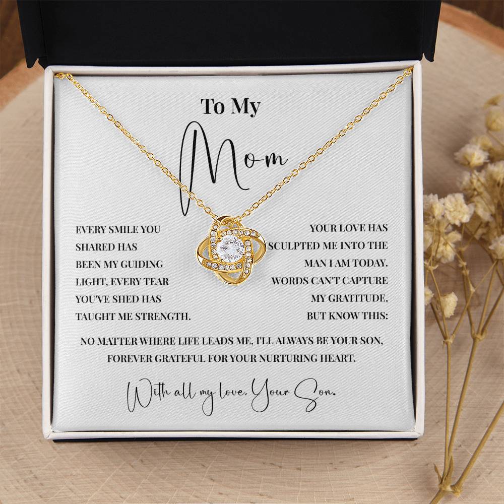 Meaningful Necklace for Mom from Son with Message Card