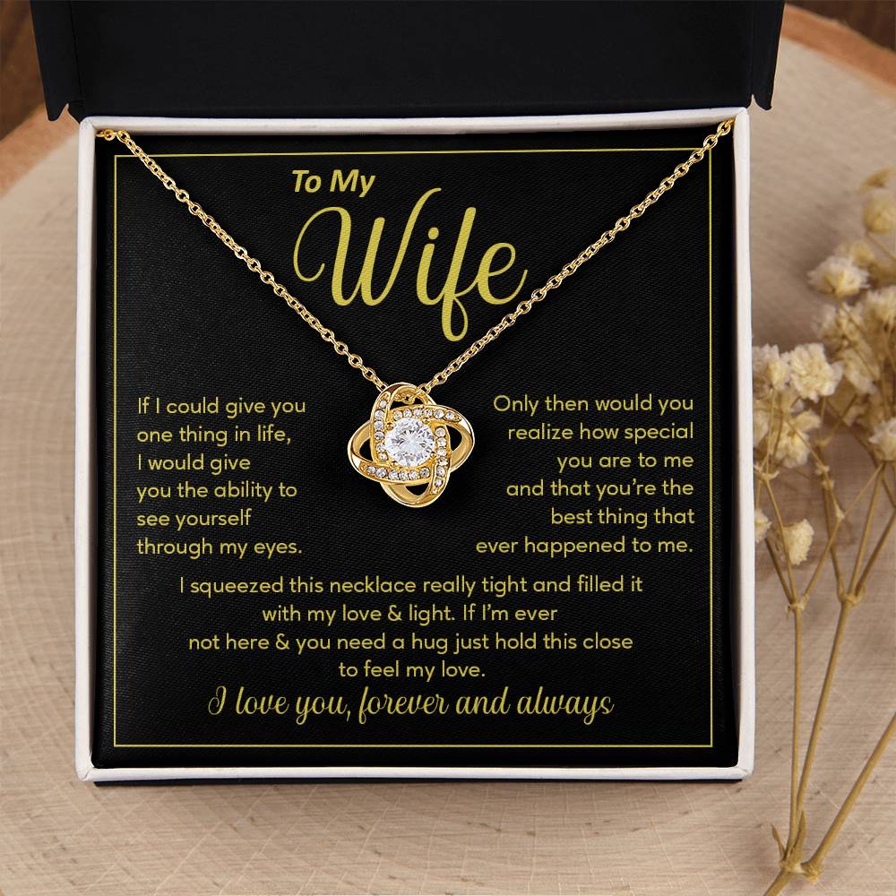 Wife Necklace Gift – See Yourself Through My Eyes