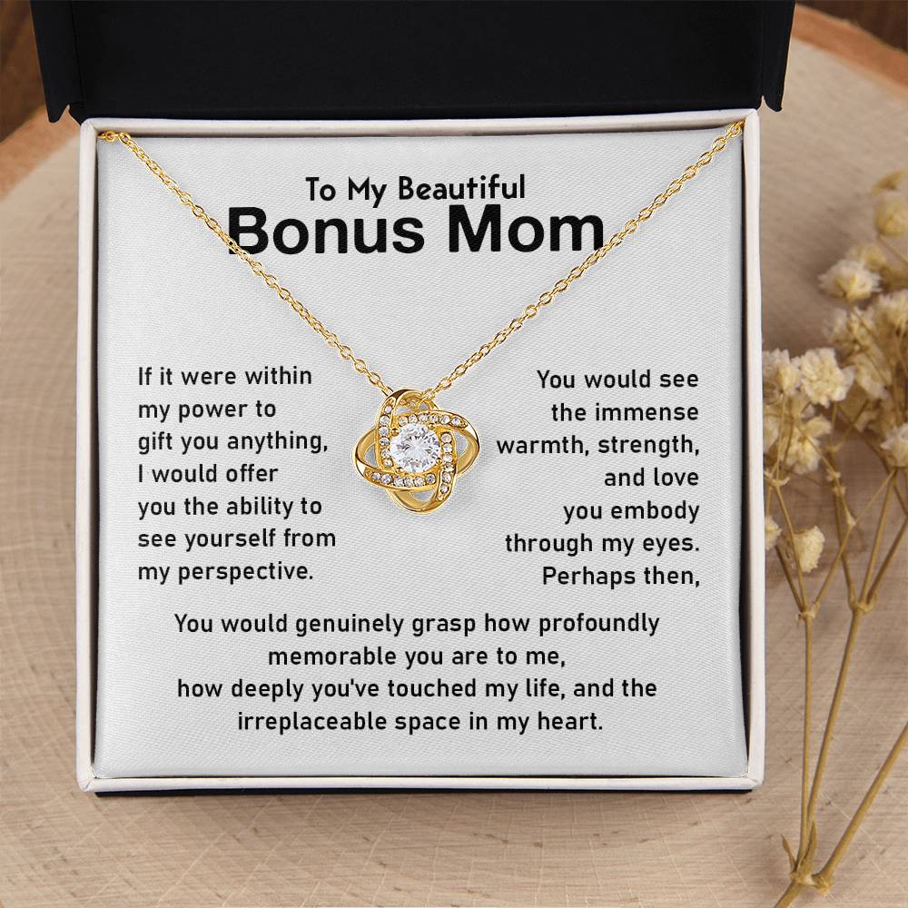 Bonus Mom Jewelry Gift With Emotional Message Card