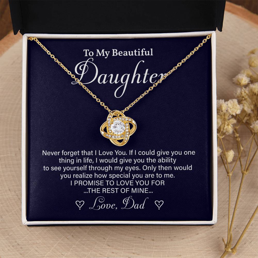 Daughter Necklace Gift from Dad – Special Message of Love