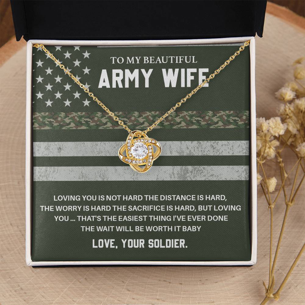 Army Wife Gift from Soldier – With Message Card