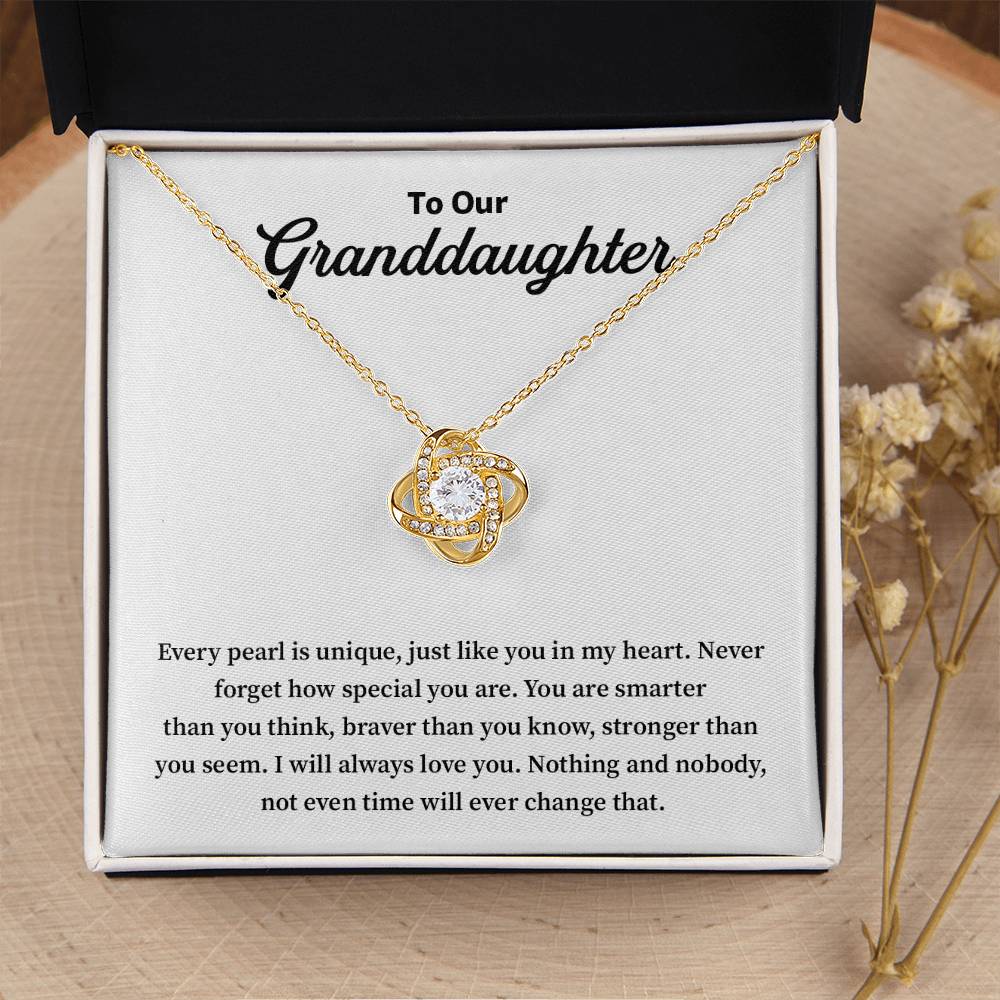 Granddaughter Necklace Gift – Unique & Loved Message from Family