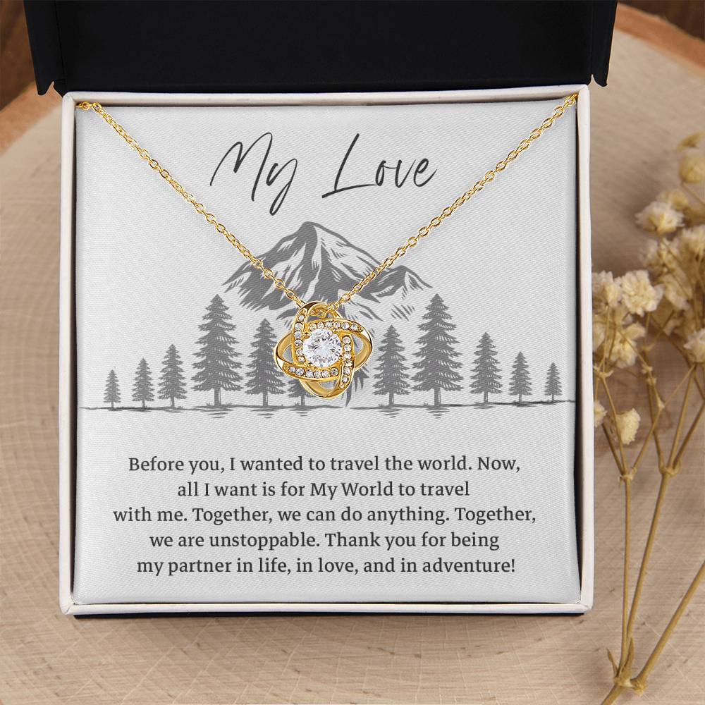 Adventure Partner Gift for My Love – Message Card Inside