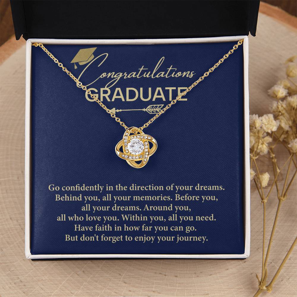 Graduation Necklace Gift For Women With Message Card