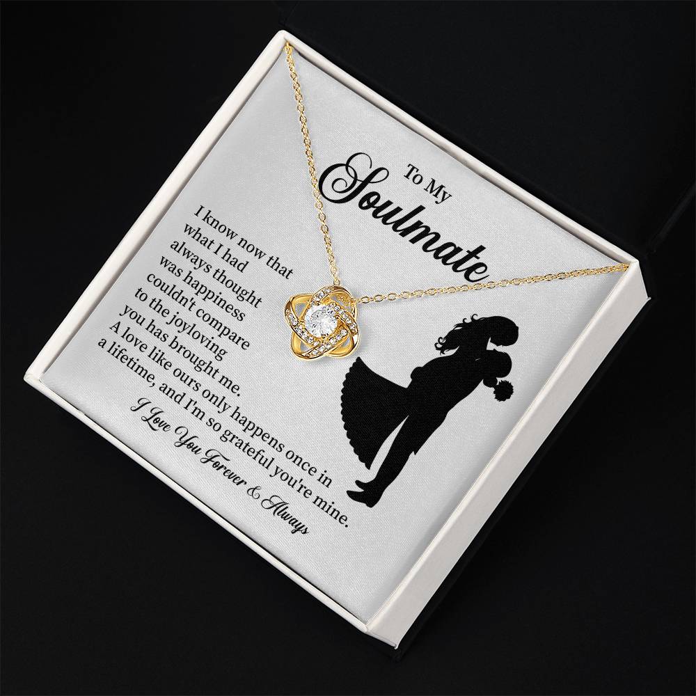Soulmate Necklace – Gift for Wife or Girlfriend with Romantic Message
