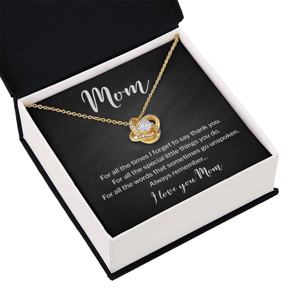 Necklace for Mom With Heartfelt Message & Elegant Box