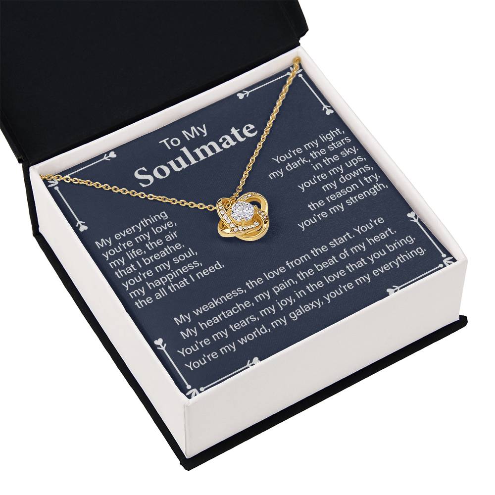 Soulmate Gift Necklace for Partner – with Message Card