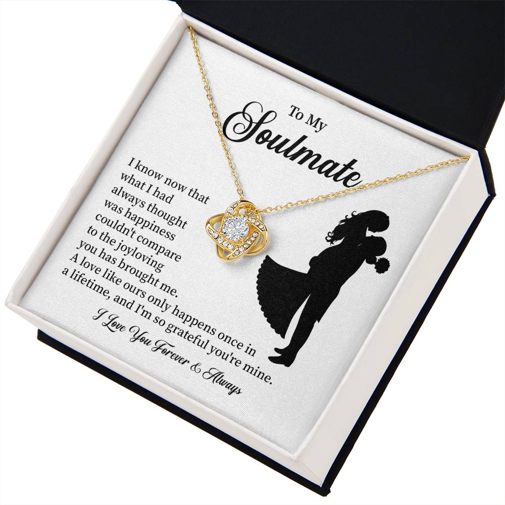 Soulmate Necklace – Gift for Wife or Girlfriend with Romantic Message