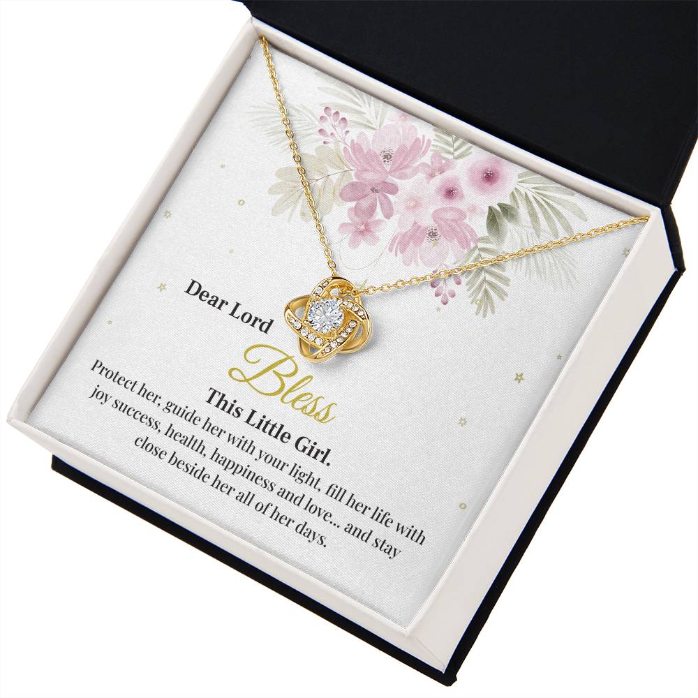 Blessing Necklace for Little Girl with Gift Box
