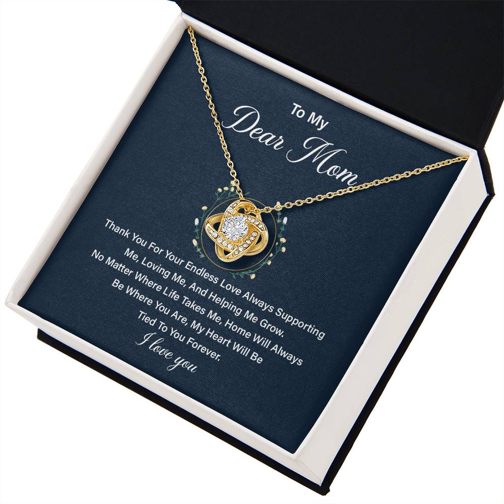 Necklace Gift for Mom from Daughter with Loving Message
