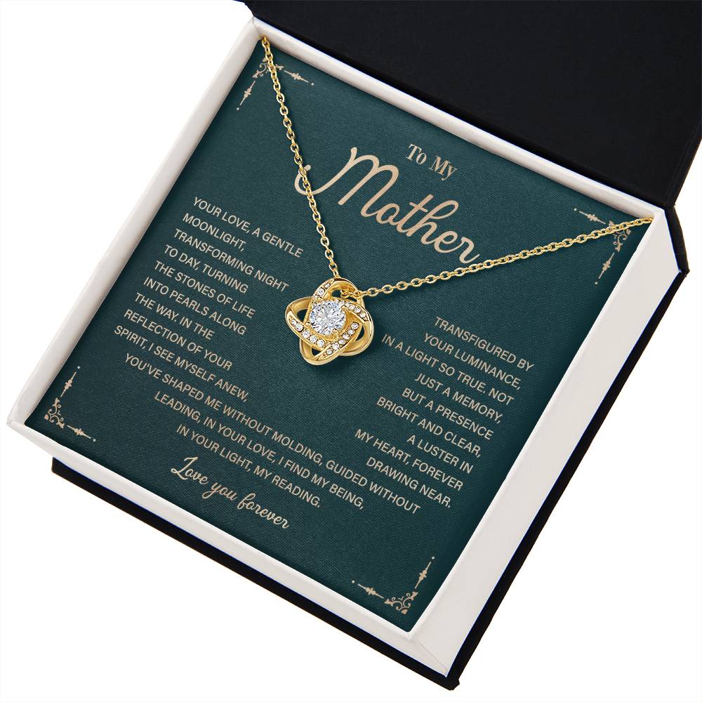 To My Mother Necklace Gift with Heartfelt Message Card