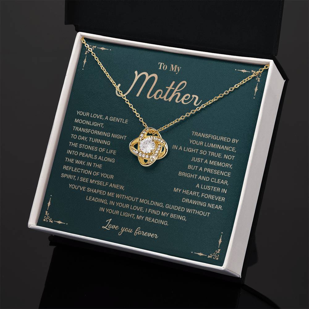 To My Mother Necklace Gift with Heartfelt Message Card