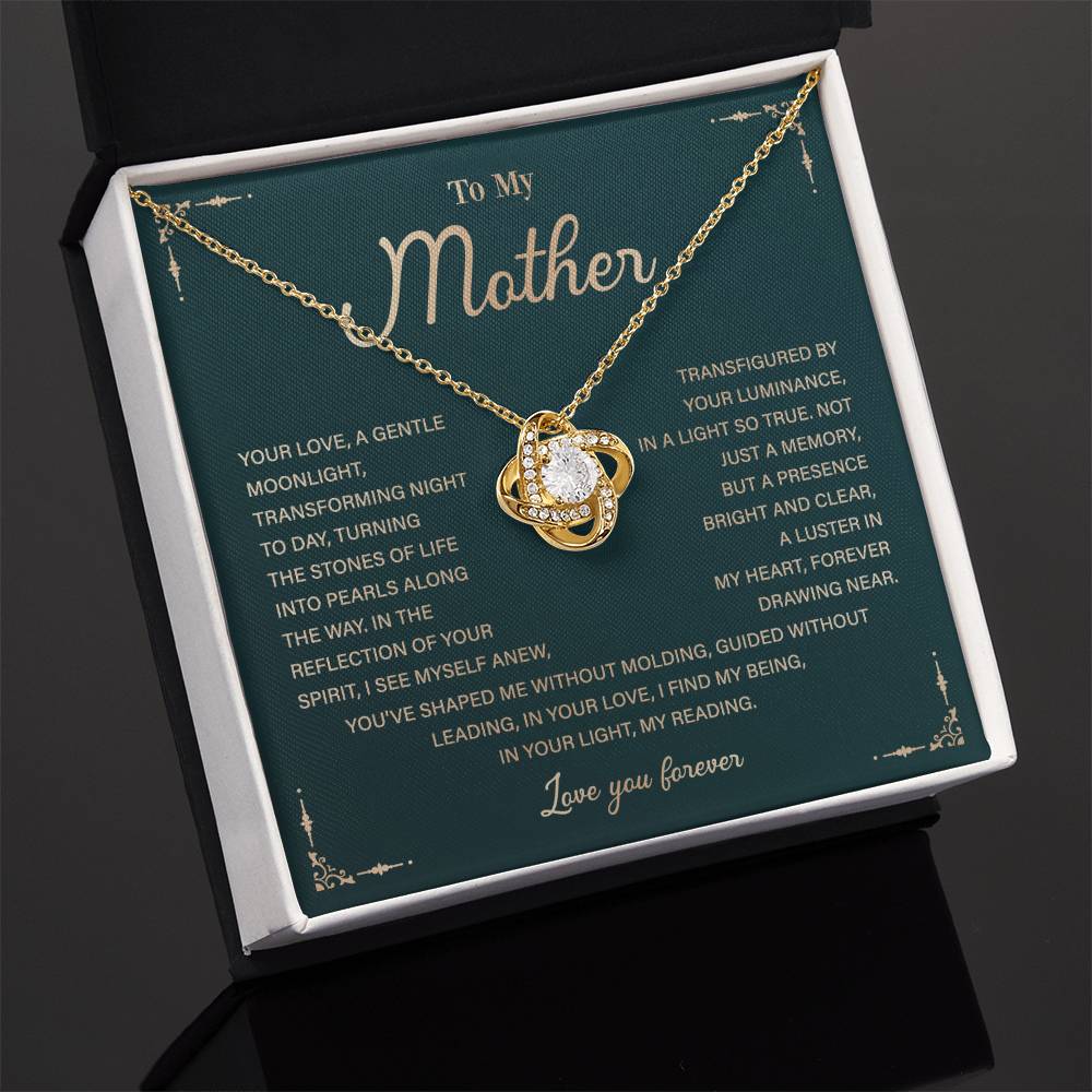 To My Mother Necklace Gift with Heartfelt Message Card