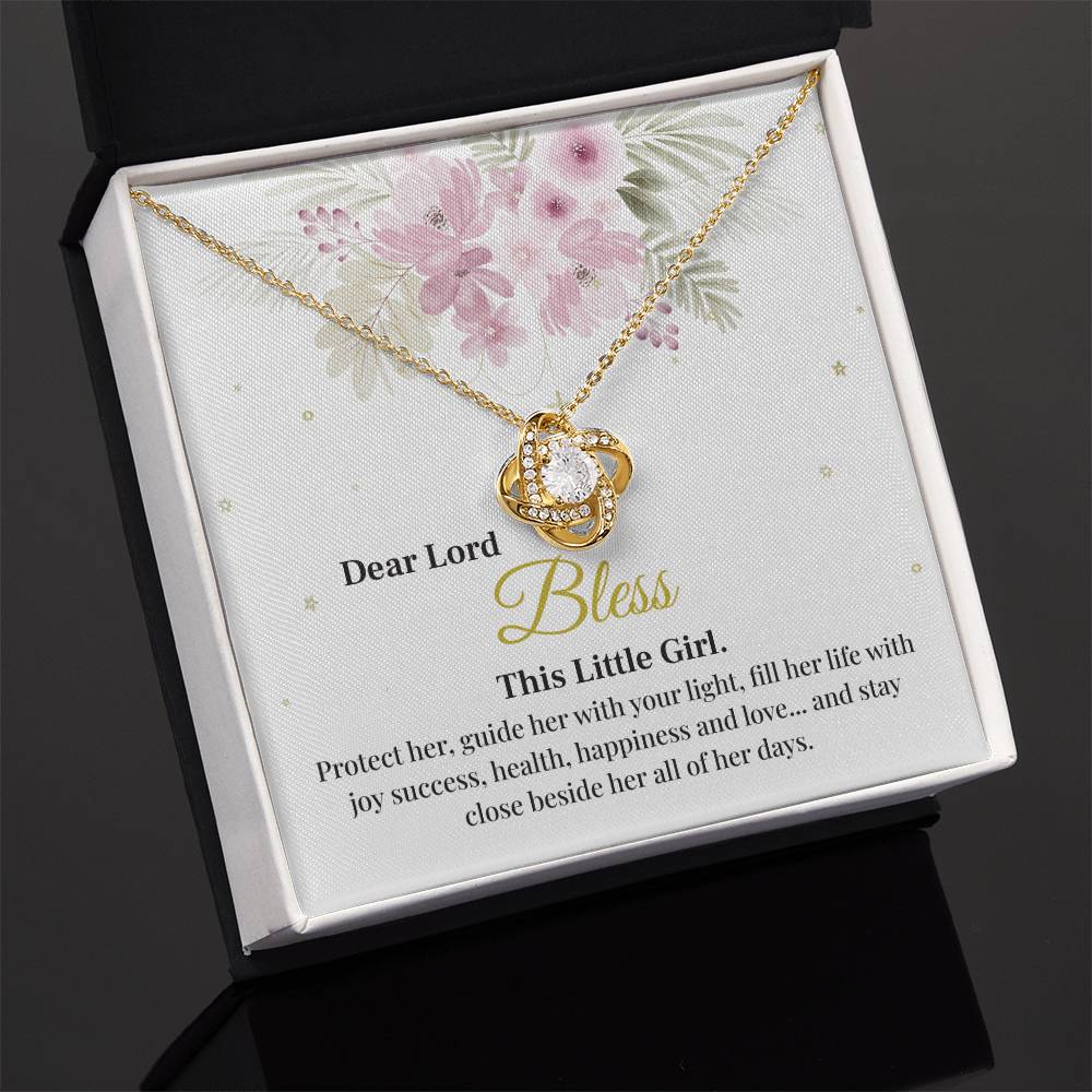 Blessing Necklace for Little Girl with Gift Box