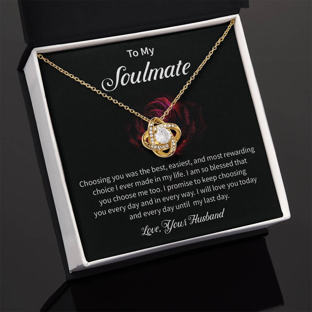 Husband to Soulmate Gift for Wife – Love Message Card