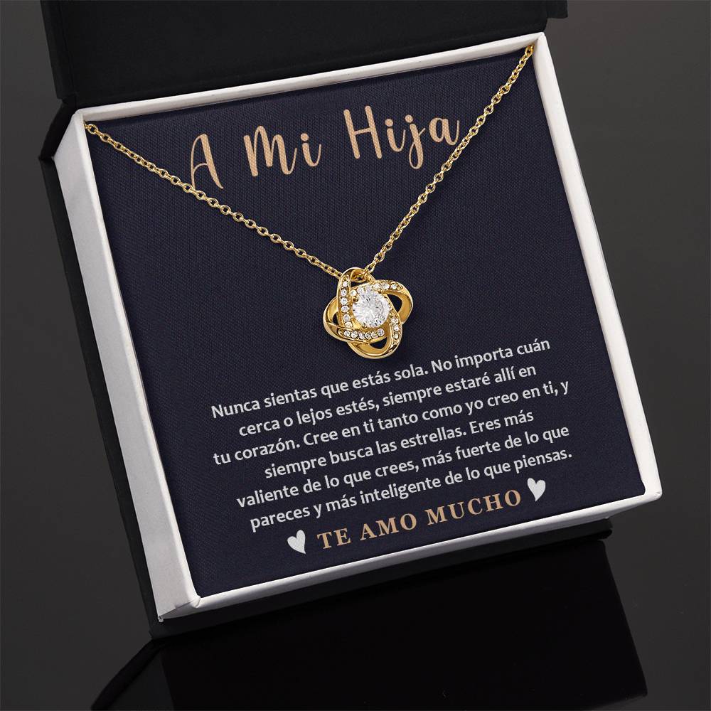 Collar A Mi Hija – Regalo con Mensaje de Amor y Motivación