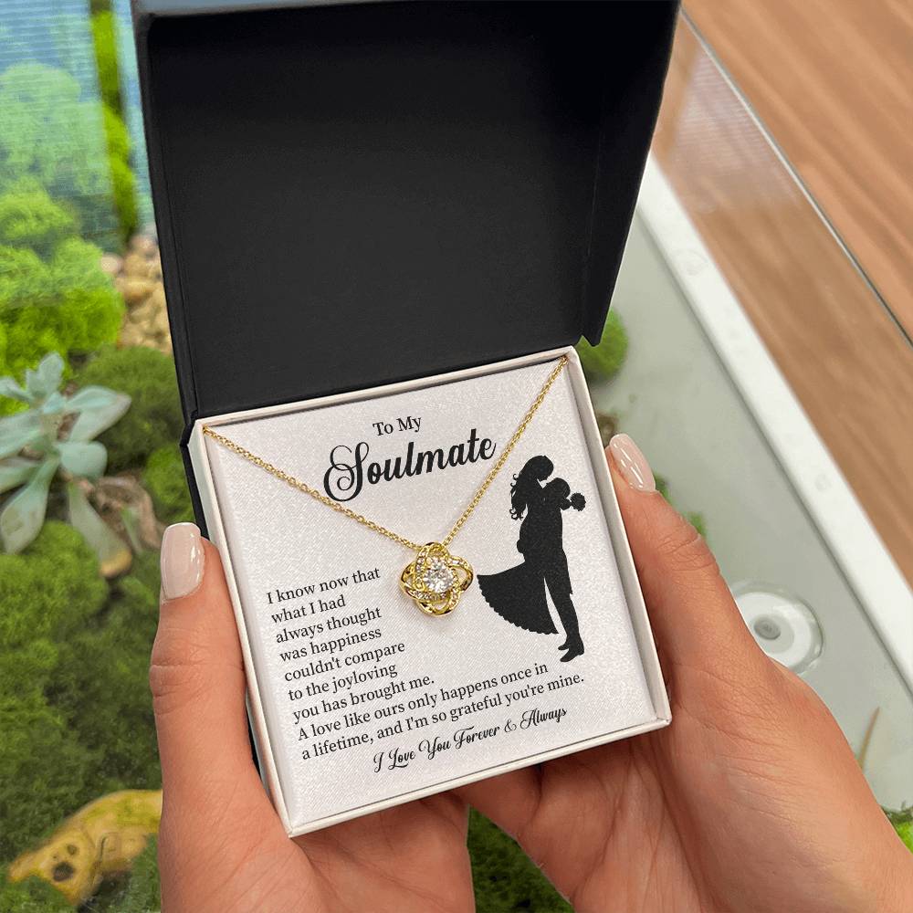 Soulmate Necklace – Gift for Wife or Girlfriend with Romantic Message