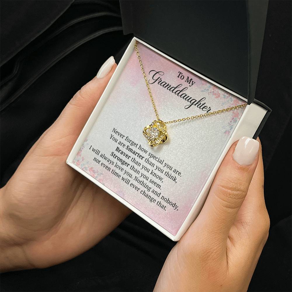Granddaughter Necklace Gift With Empowering Message