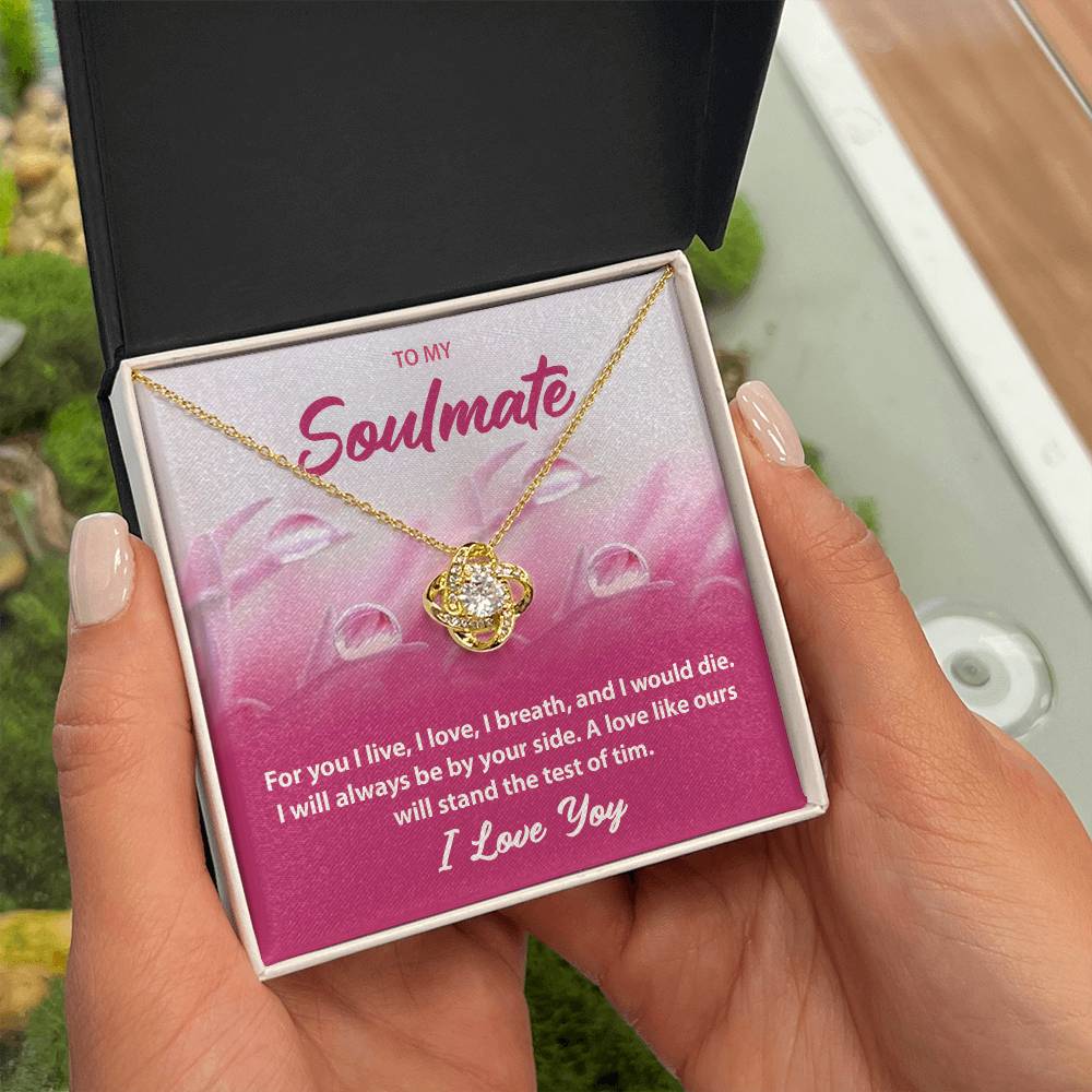 Romantic Soulmate Necklace Gift – Message Card Jewelry Box