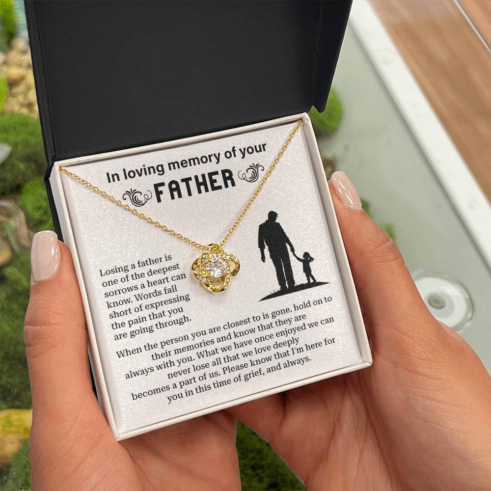 In Loving Memory Of Your Father Memorial Necklace Gift Sentimental Jewelry For Loss Of Father Emotional Keepsake For Remembrance Jewelry Gift For Memorial Special Gift For Grieving Family Unique Gift For Remembrance Emotional Connection Necklace