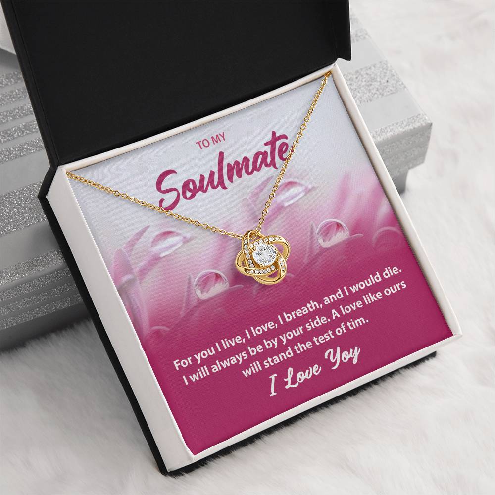 Romantic Soulmate Necklace Gift – Message Card Jewelry Box