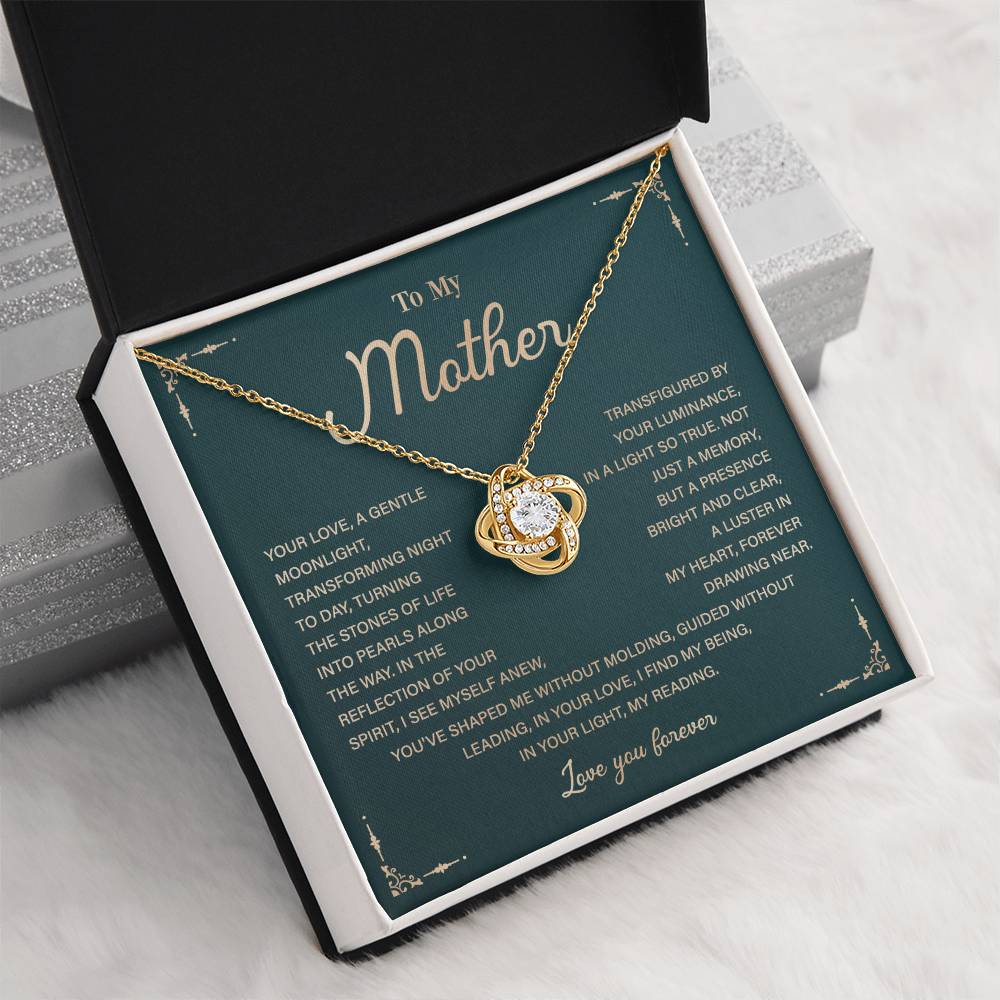 To My Mother Necklace Gift with Heartfelt Message Card