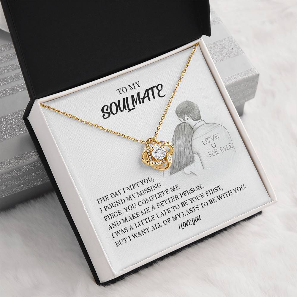 Soulmate Necklace Gift for Her with Gift Box