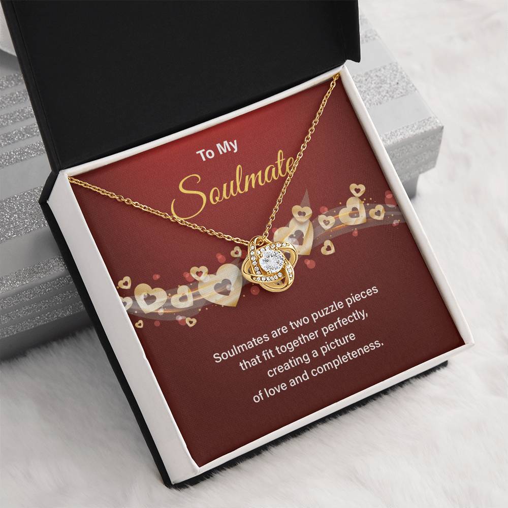 Soulmate Necklace Gift for Her – Gift Box & Card