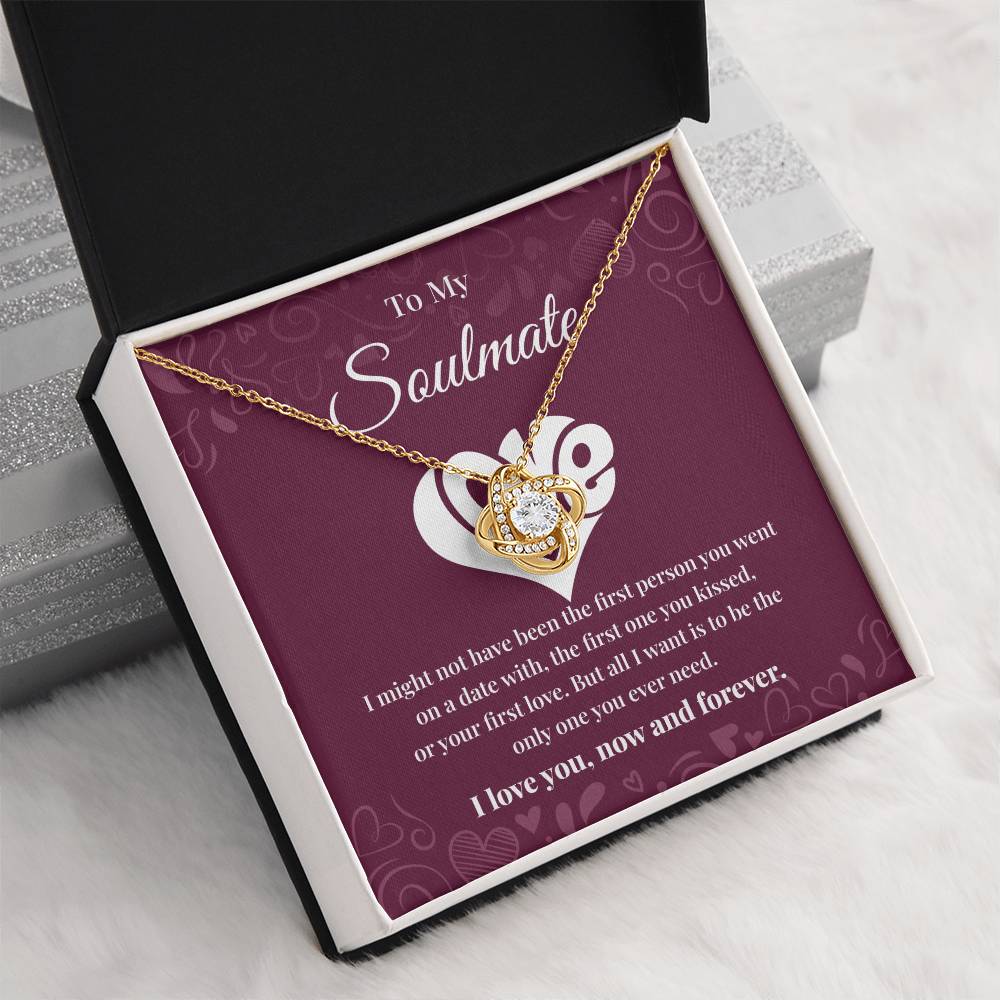 Soulmate Necklace Gift for Her with Message Card