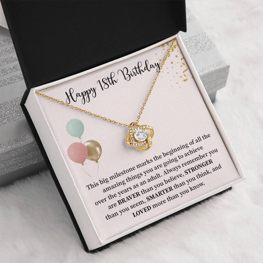 18th Birthday Necklace Gift for Her – Milestone Keepsake Jewelry
