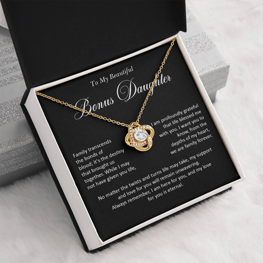 Bonus Daughter Necklace Gift with Eternal Love Message