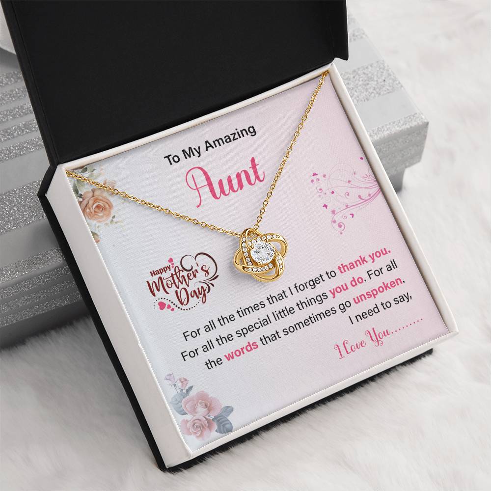 Mother’s Day Gift for Aunt – Love Knot Necklace