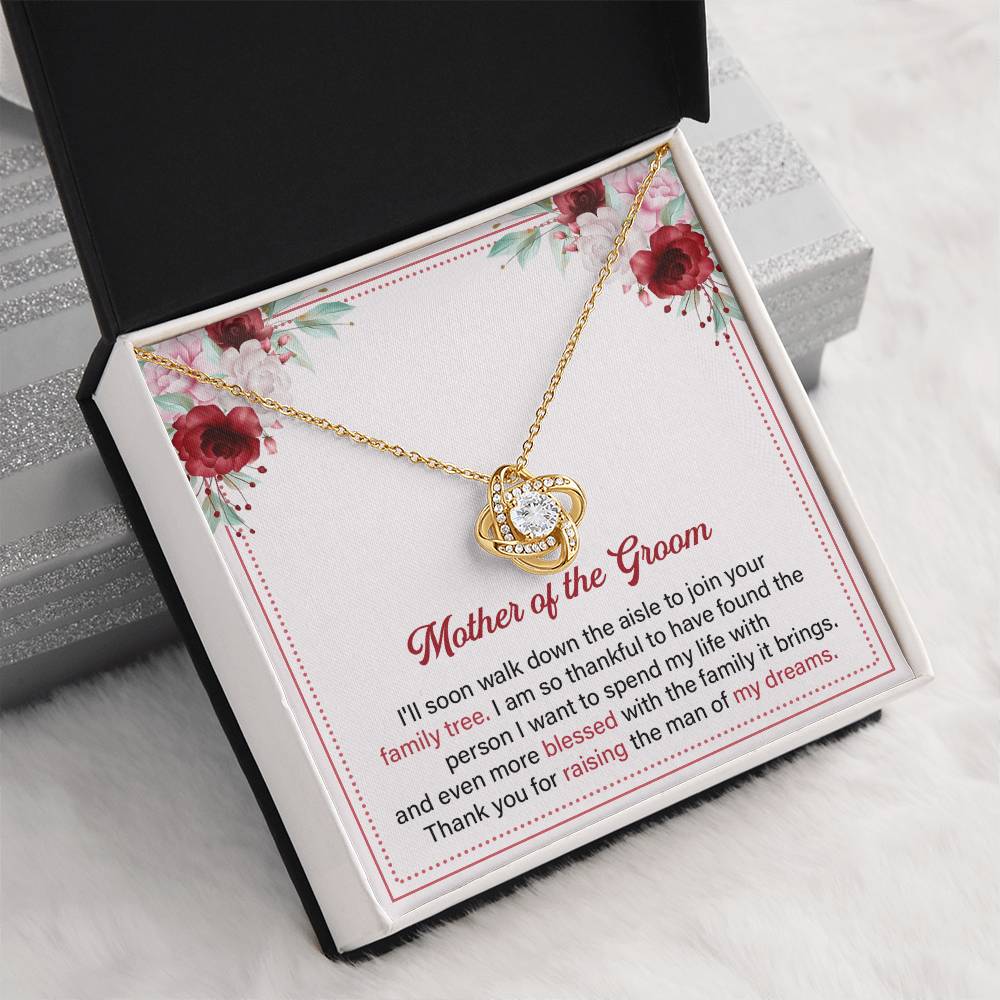 Mother of the Groom Necklace Gift With Message Card