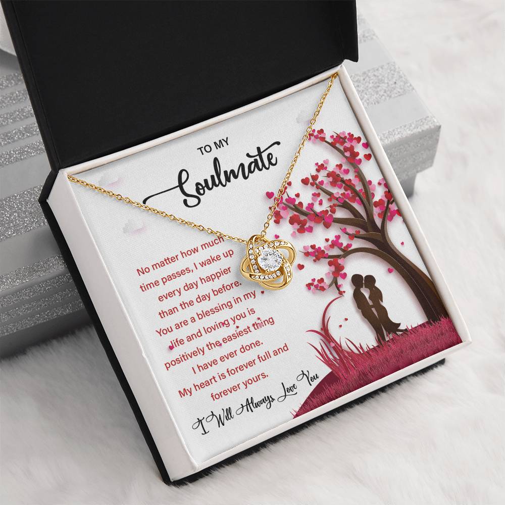 Soulmate Gift Necklace for Her – Message Card Box