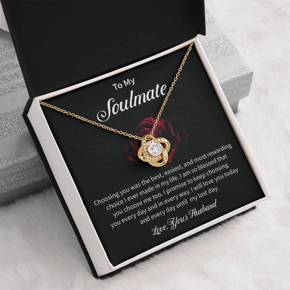 Husband to Soulmate Gift for Wife – Love Message Card