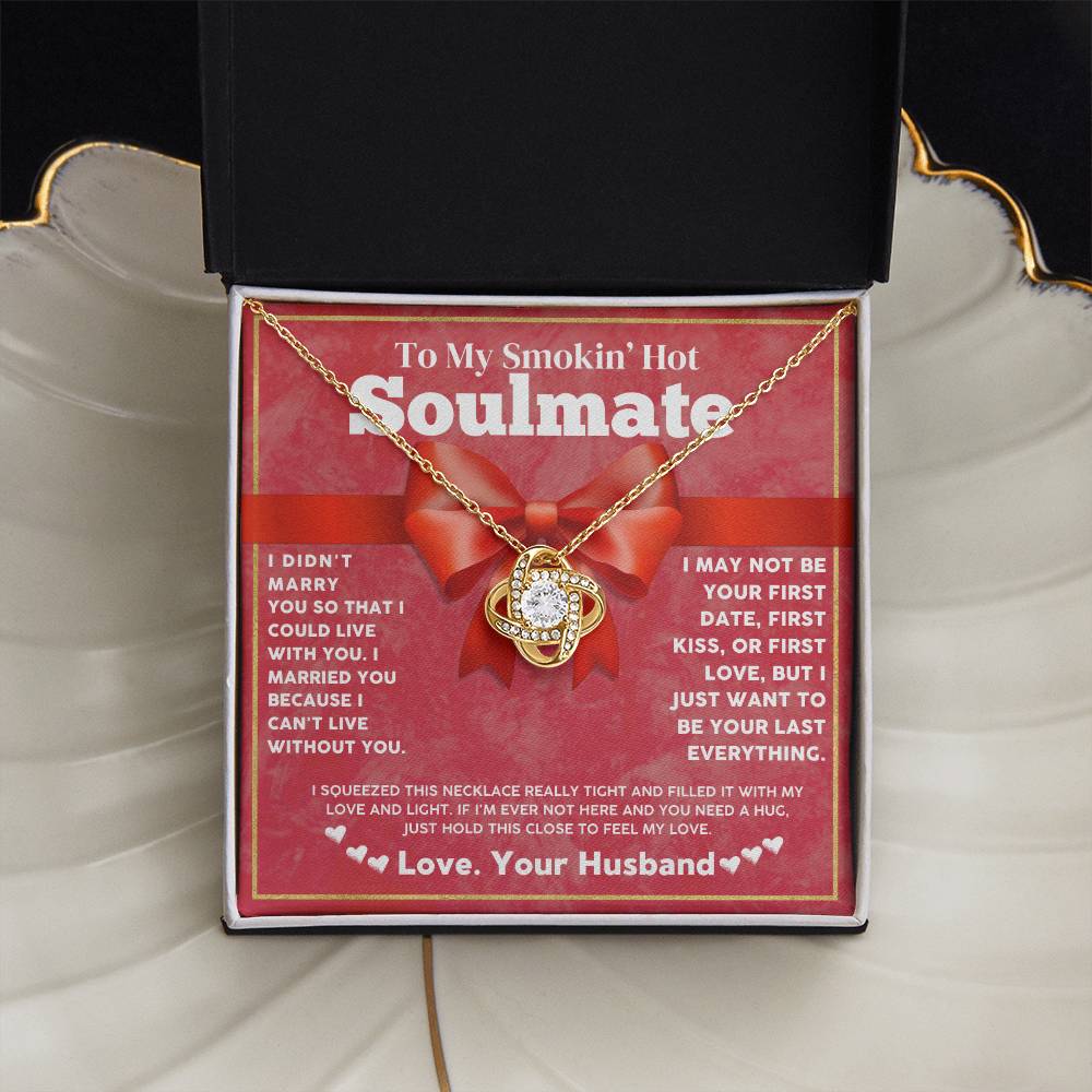 Soulmate Necklace Gift from Husband with Love Card