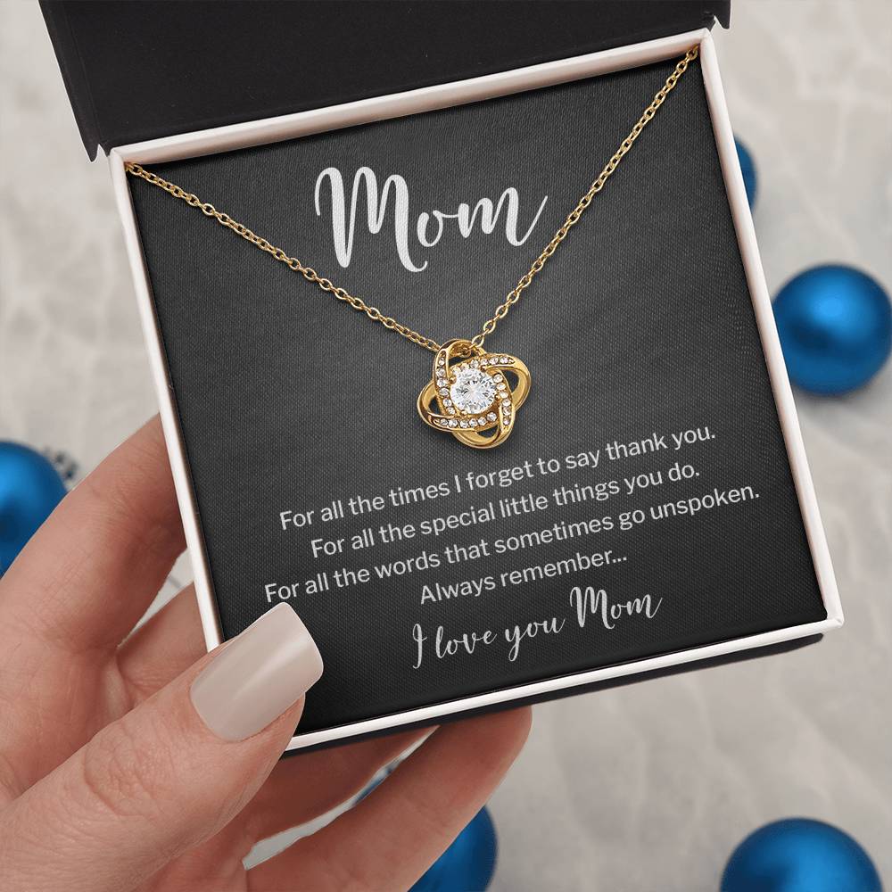 Necklace for Mom With Heartfelt Message & Elegant Box