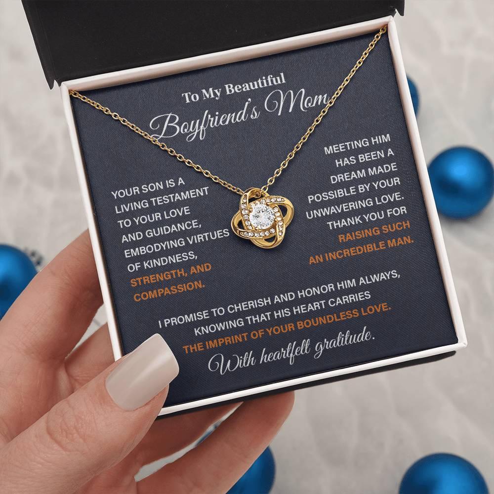 To My Boyfriend’s Amazing Mom Boyfriend’s Mom Necklace Gift Boyfriend’s Mom Tribute Necklace Mother-son Bond Necklace Unique Family Bond Necklace Special Occasion Gift For Boyfriend’s Mom Necklace For Incredible Mom Boyfriend’s Mom Appreciation Gift