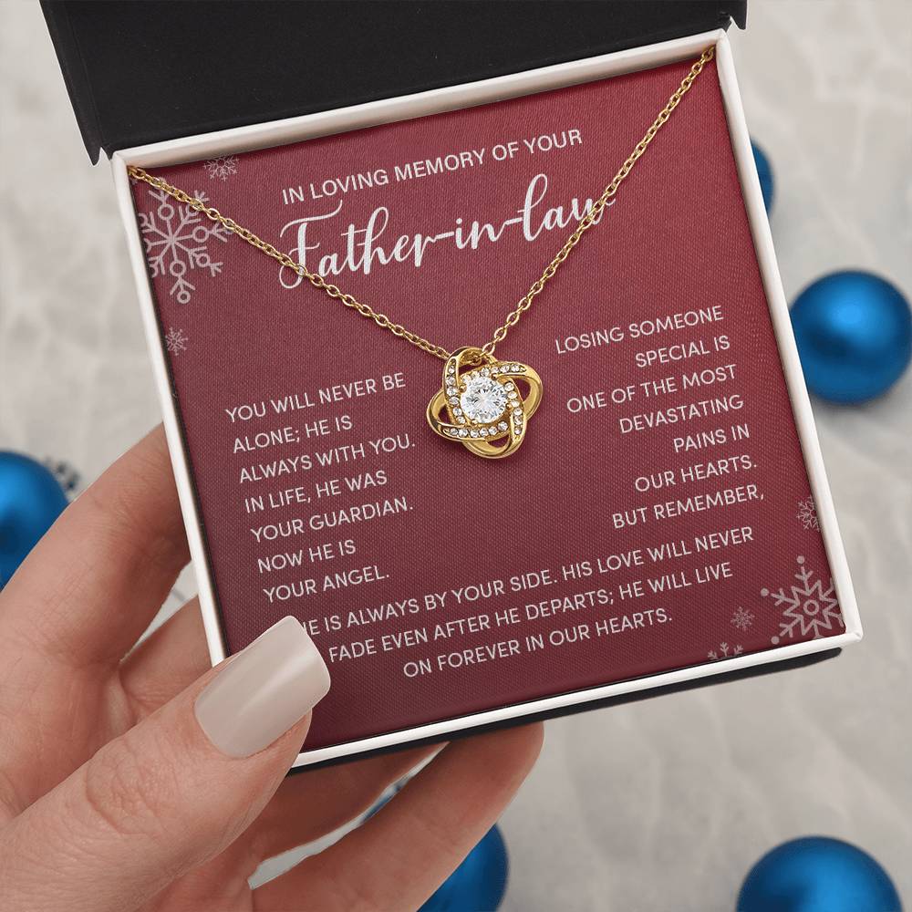 Christmas Memorial Necklace for Father-in-Law