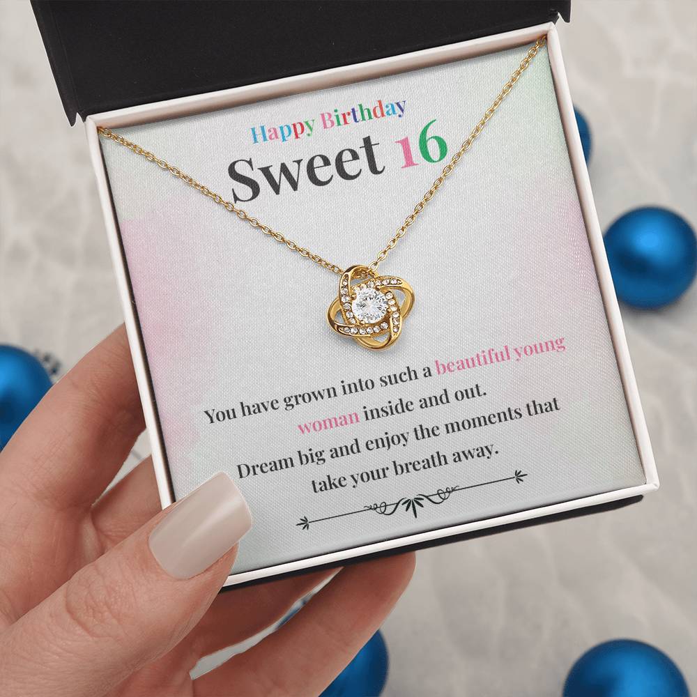 Beautiful Young Woman 16th Gift Necklace