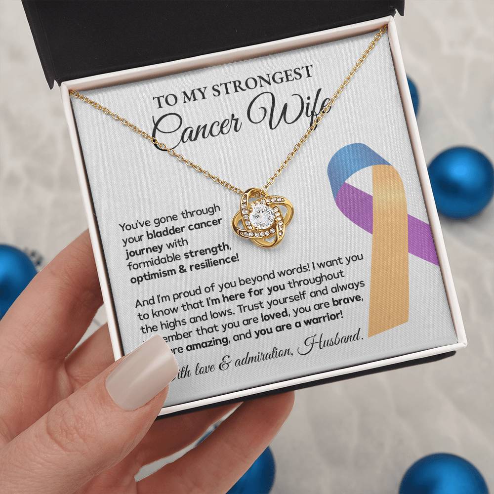 Bladder Cancer Wife Gift from Husband – Message Card