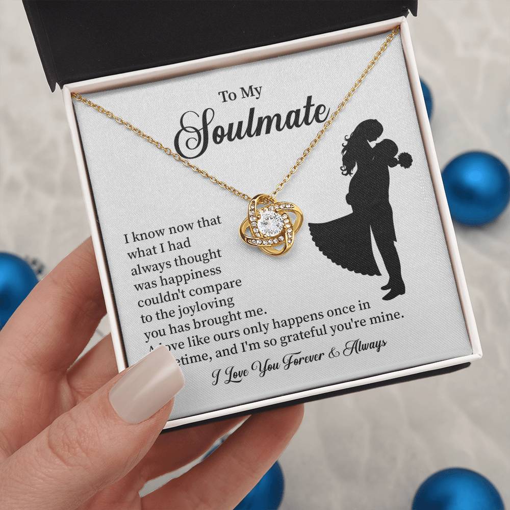 Soulmate Necklace – Gift for Wife or Girlfriend with Romantic Message