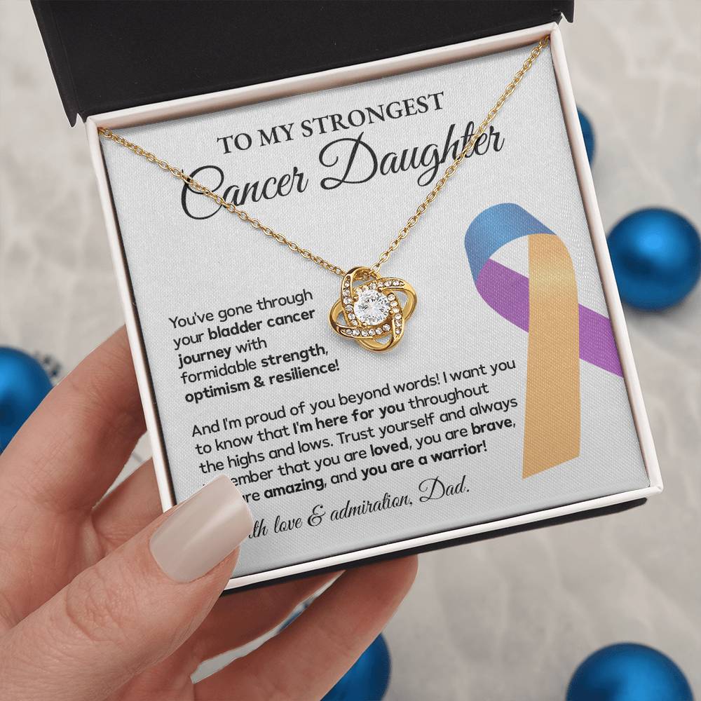 Bladder Cancer Daughter Gift from Dad – Message Card