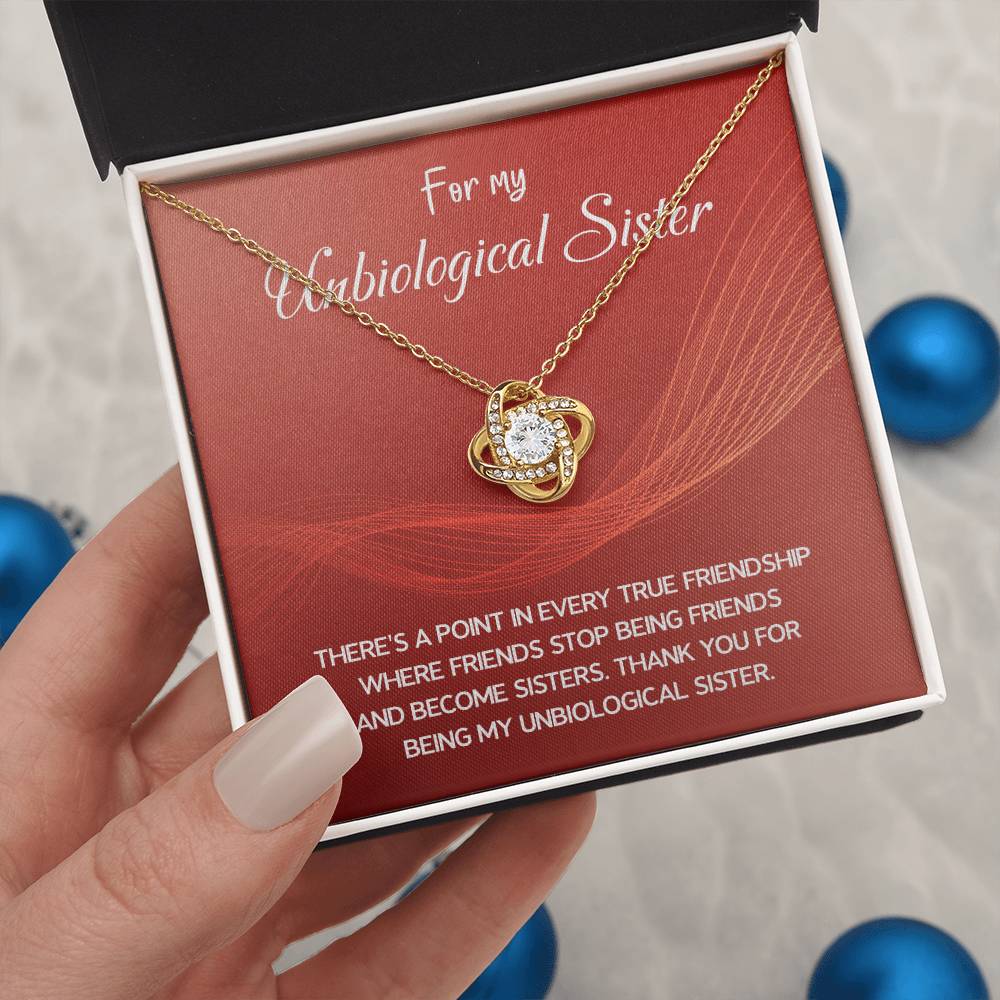 Best Friend Necklace Gift – For My Unbiological Sister