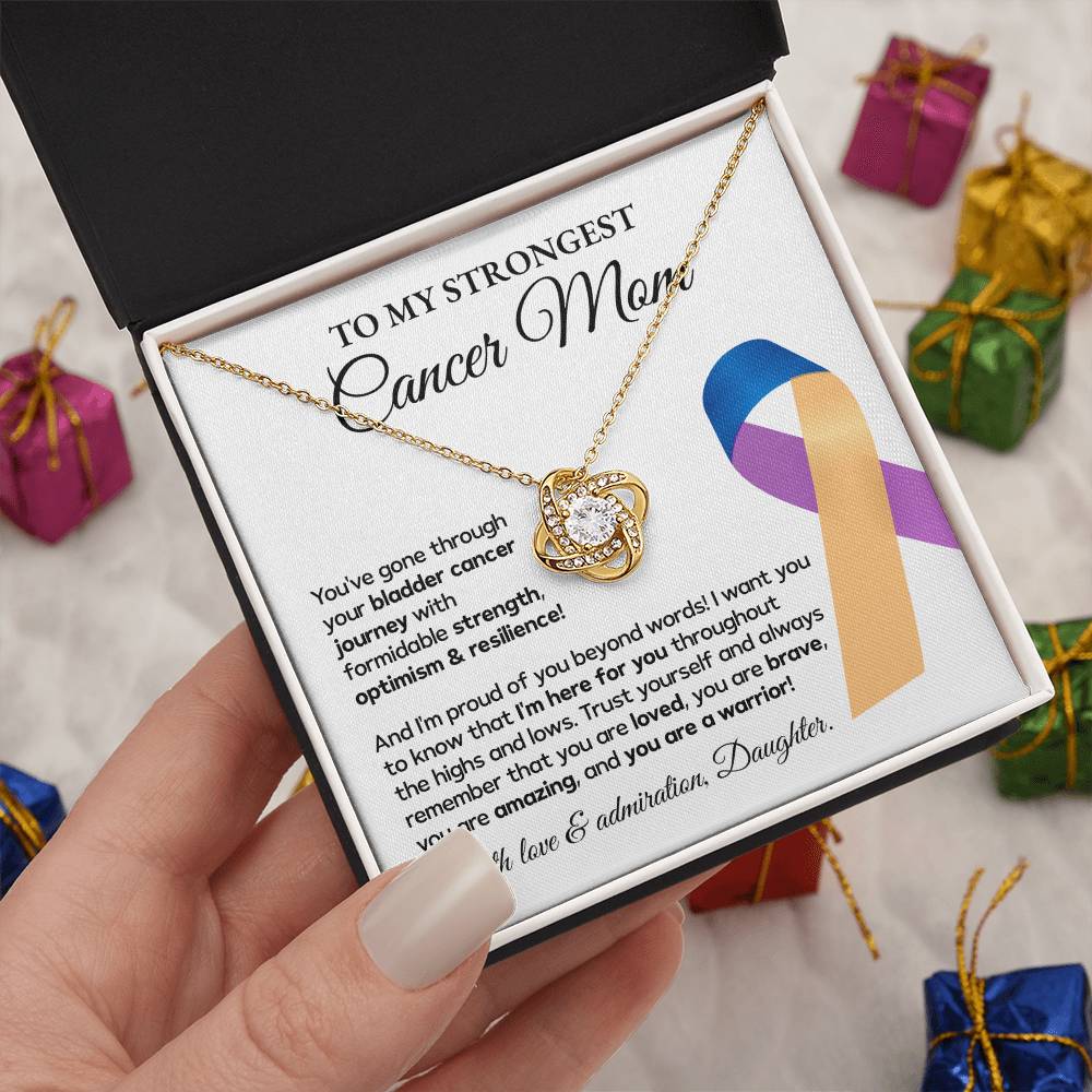 Bladder Cancer Mom Necklace Gift from Daughter