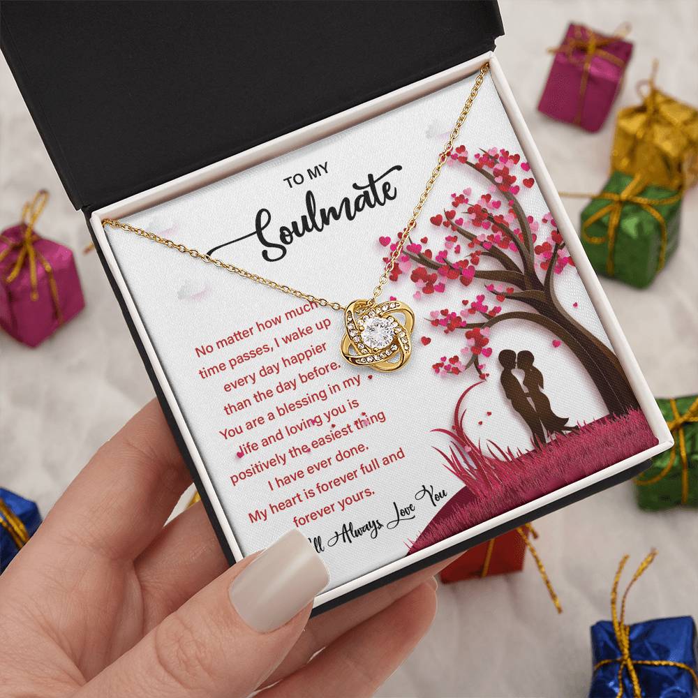 Soulmate Gift Necklace for Her – Message Card Box