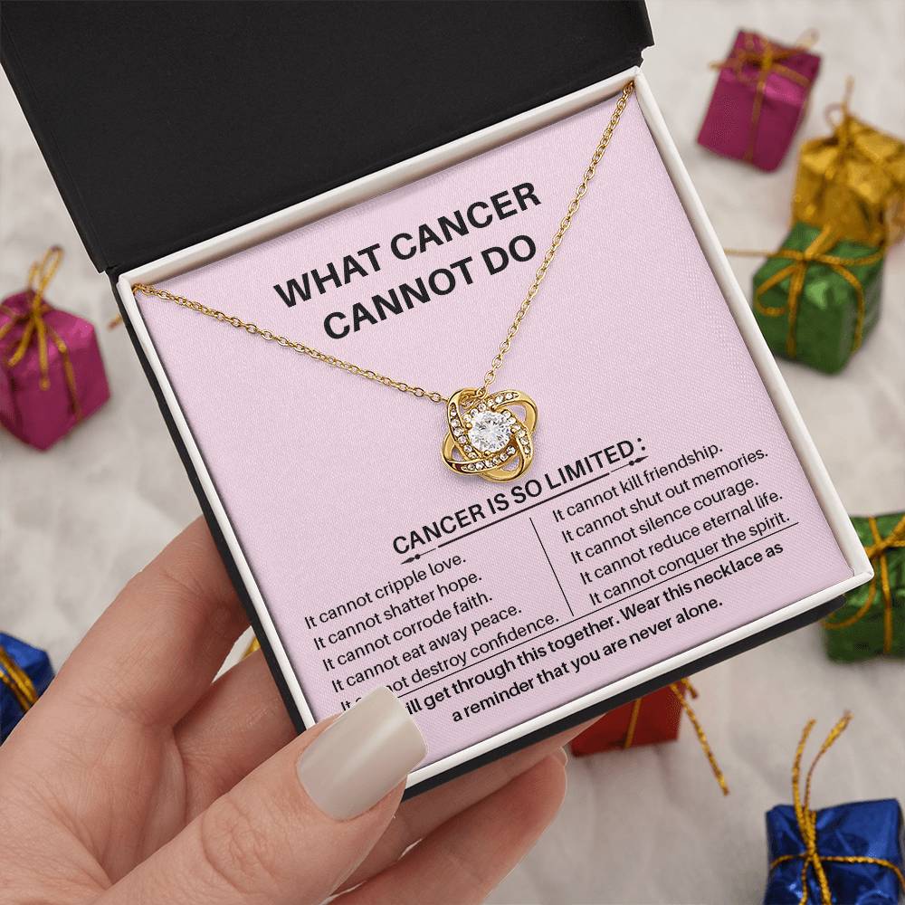 What Cancer Cannot Do Cancer Awareness Necklace Strength And Resilience Necklace Love And Hope Necklace Supportive Gift For Cancer Fighters Empowerment Jewelry For Survivors Necklace For Uplifting Spirits Breast Cancer Necklace For Soulmate