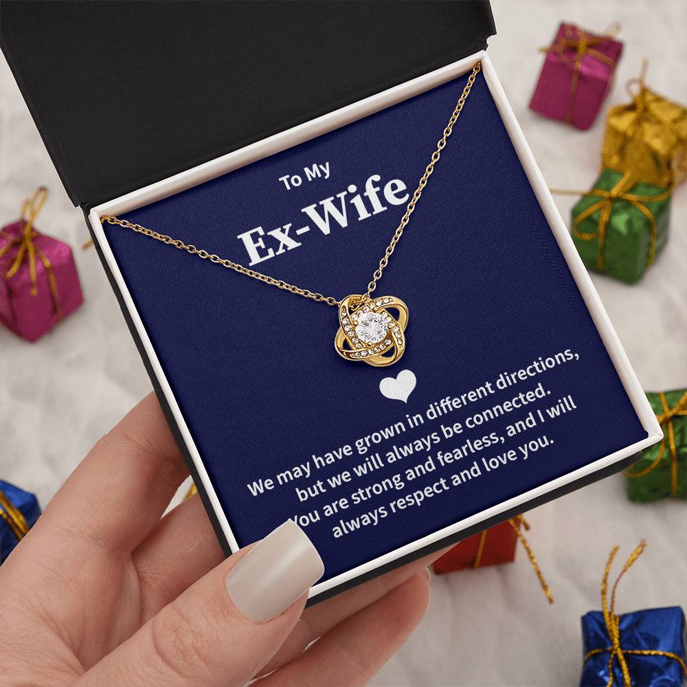 Ex-Wife Necklace Gift from Ex-Husband with Card