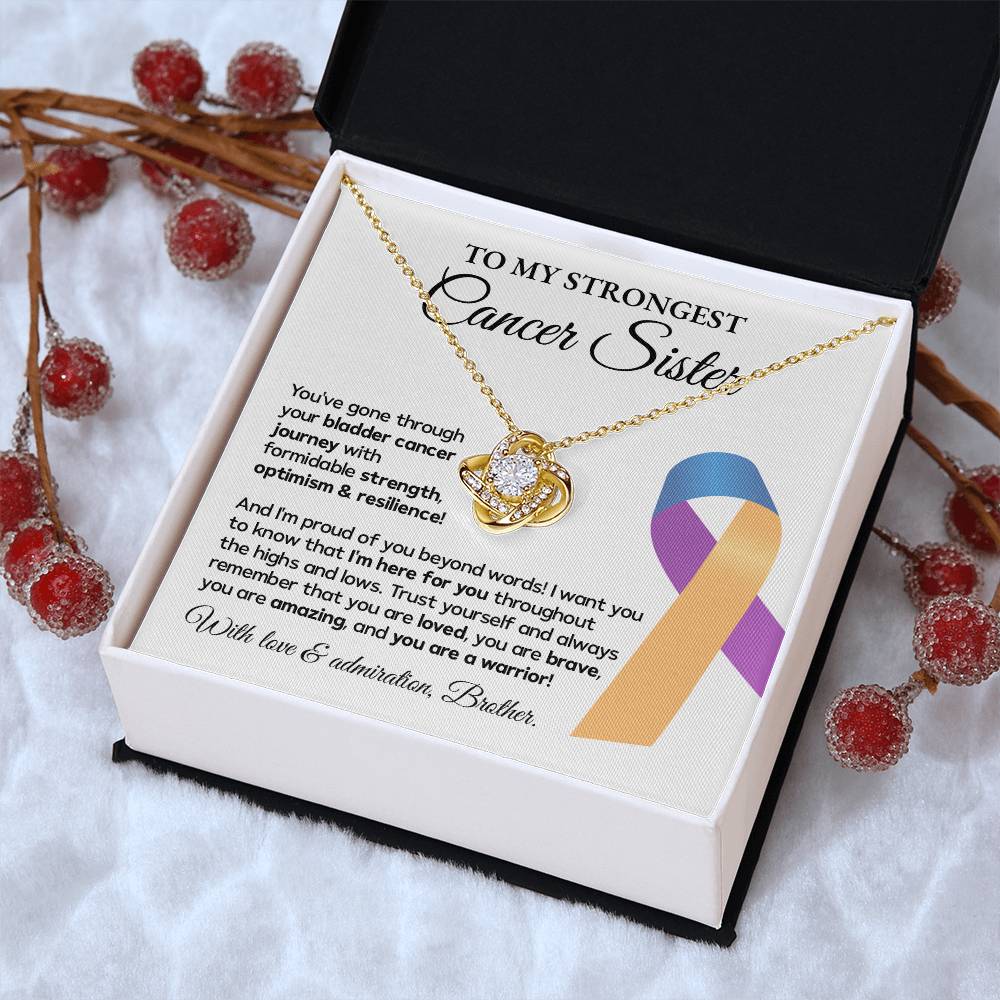 Bladder Cancer Sister Gift from Brother – Message Card
